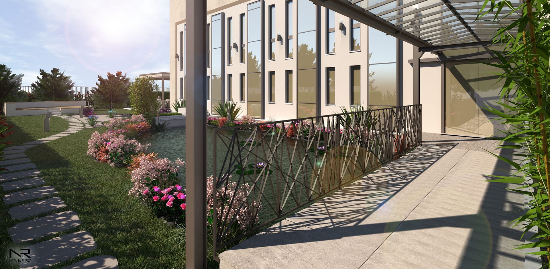 Render vista parapetto